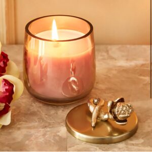 Home enchanted woody lemon scented jar candle