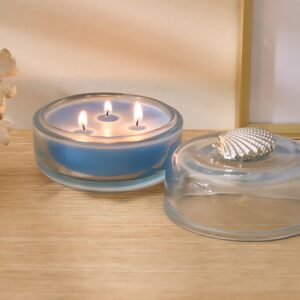 enchanted woody lemon scented jar candle