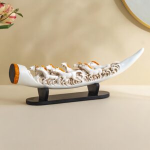 romo est polyresin human face table accent