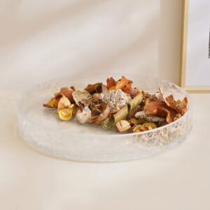 Home corsica aluminium craved potpourri bowl