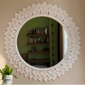 corsica reflection round qeen mirror