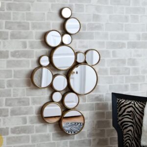 corsica reflection round qeen mirror