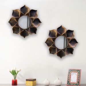 corsica reflection round qeen mirror