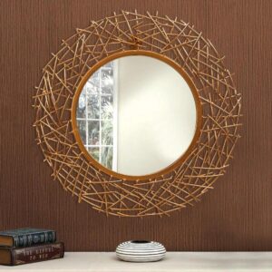 corsica reflection round qeen mirror